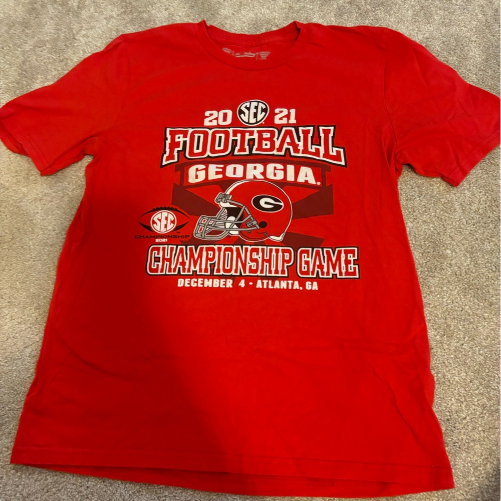 Georgia Football Championship Game T-Shirt - Red